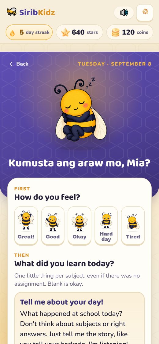The daily check-in: Kumusta ang araw mo?