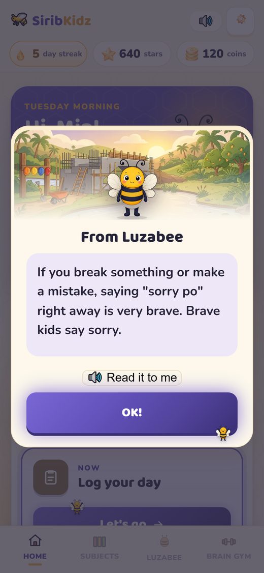 The one-more-thing card with a life lesson